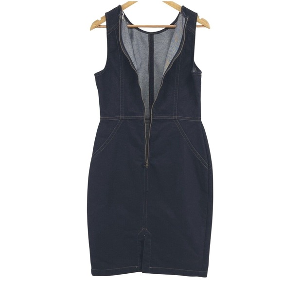 TRINA TURK Petit Rouge Dark Blue Sleeveless Denim Dress Size 8  MSRP $298.00‎ - Picture 6 of 10